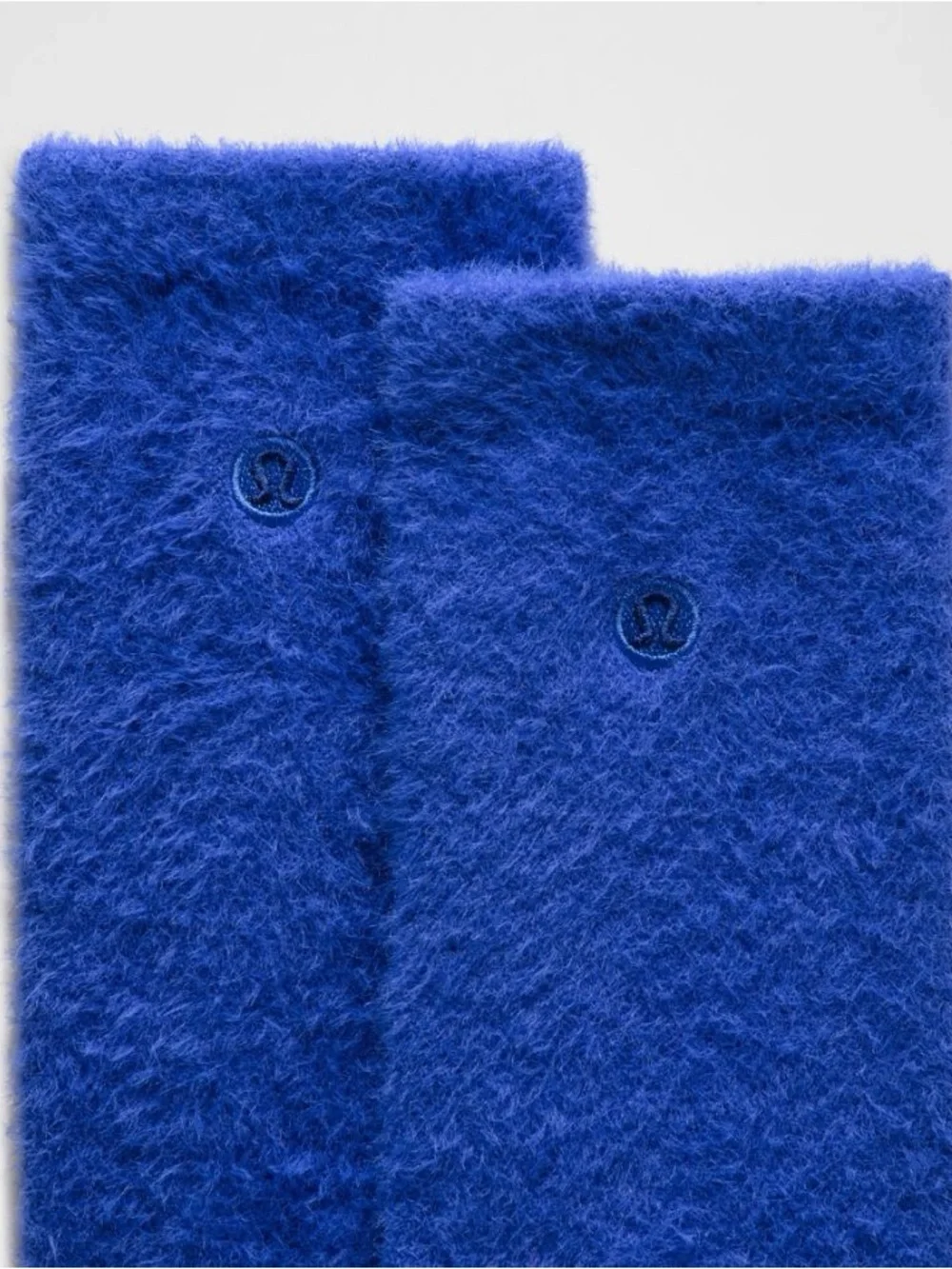 Lululemon Unisex Fuzzy Crew Socks - Riverside Blue - XL - NWT